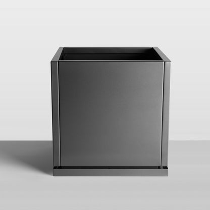 H Potter gray planter front view square