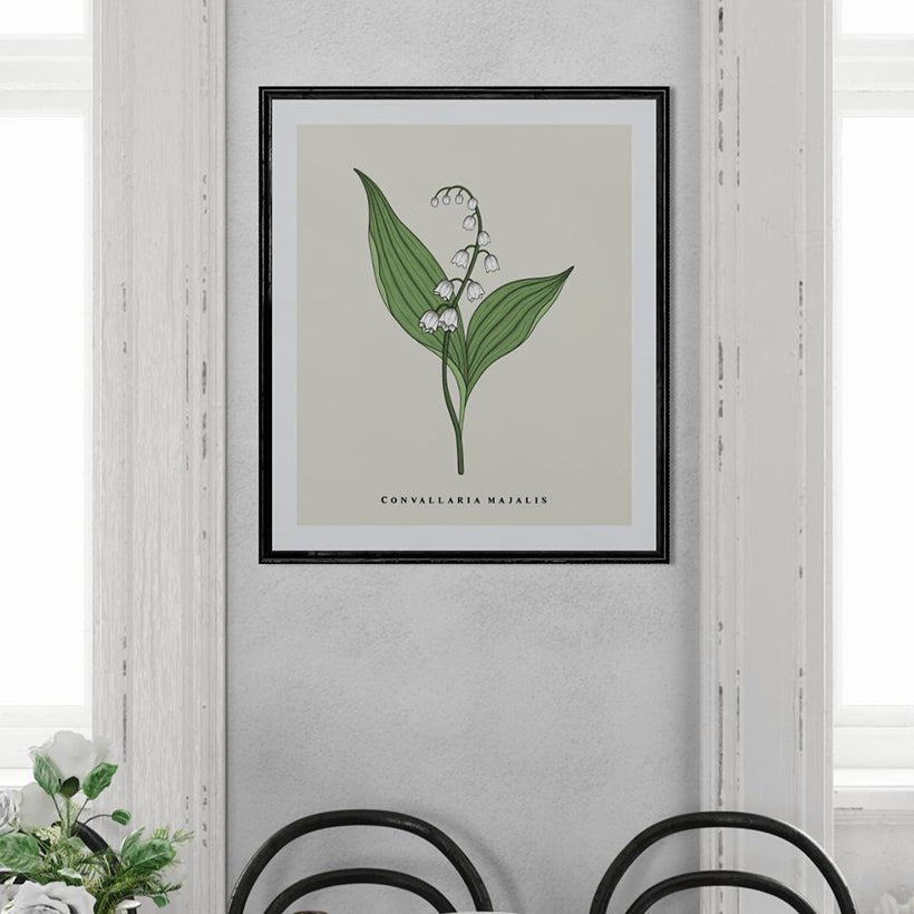 Spring Flowers Set Botanical Fine Art Print by H Potter