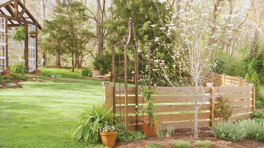 H Potter Garden Obelisk Trellis Metal Wrought Iron Ornamental Large