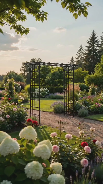 H Potter Eden Park Arbor Arch - 69 Inch Wide Freestanding Arch