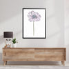 Daisy Botanical Fine Art Print by H Potter Purple