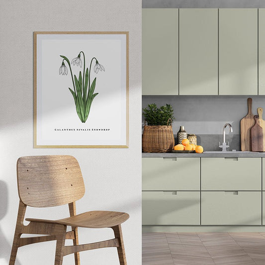 Spring Flowers Set Botanical Fine Art Print by H Potter
