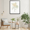 Peony Botanical Fine Art Print by H Potter Yellow