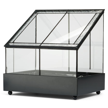 H Potter Terrarium Wardian Case Glass Plant Container Table Top Tall Orchids Herbs Fairy Garden Display Case