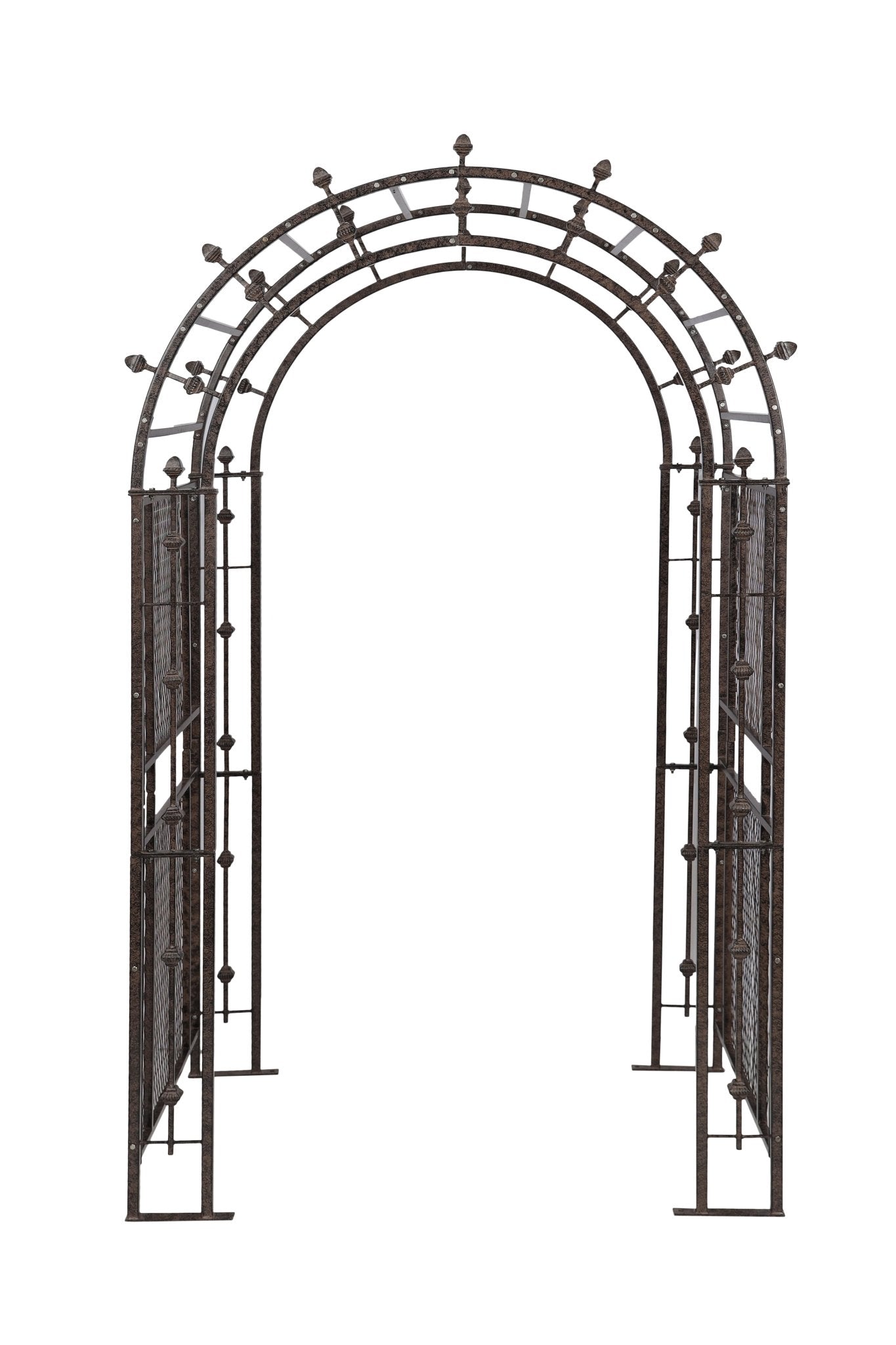 Costway 90.5 in. x 43.5 in. Metal Garden Arch Arbor Trellis