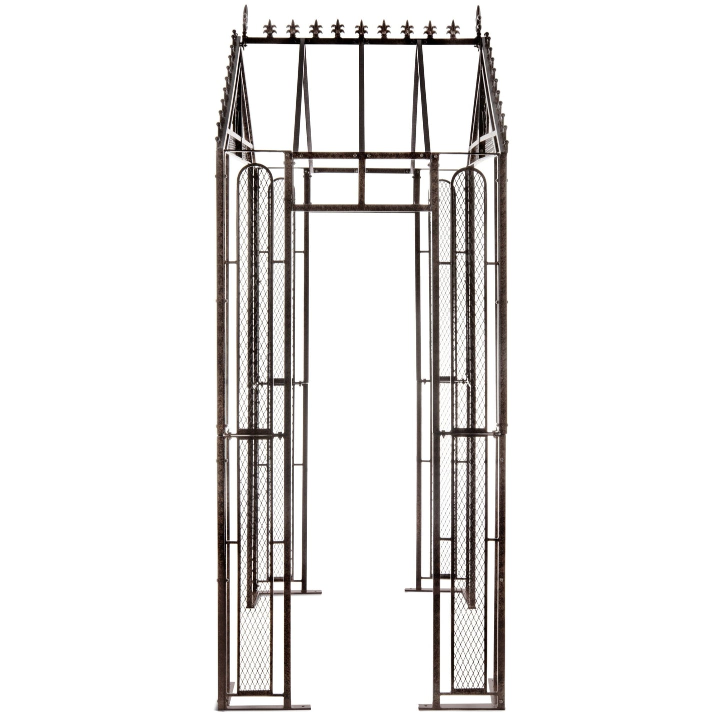 H Potter Garden Arbor Trellis Arch Metal Heavy-Duty for Climbing Plants