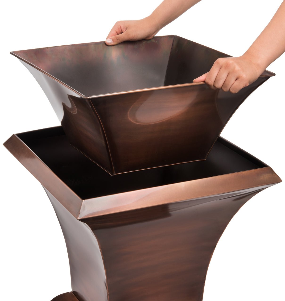 H Potter planter, with large planting insert