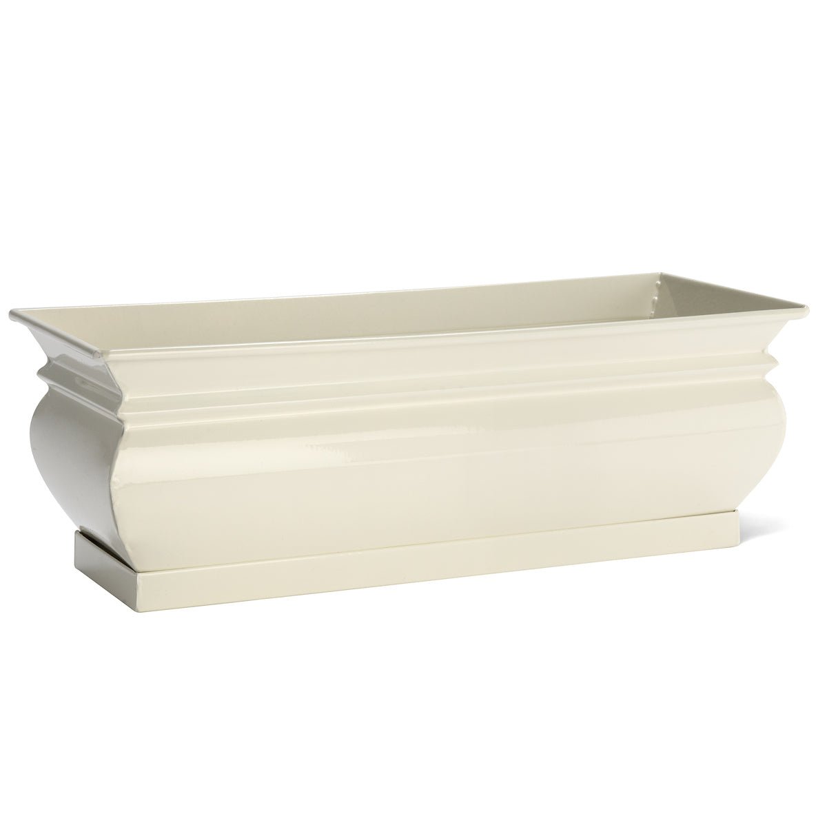 white plastic window box planters H Potter Window Box Flower Garden Herb Pot Indoor Planter