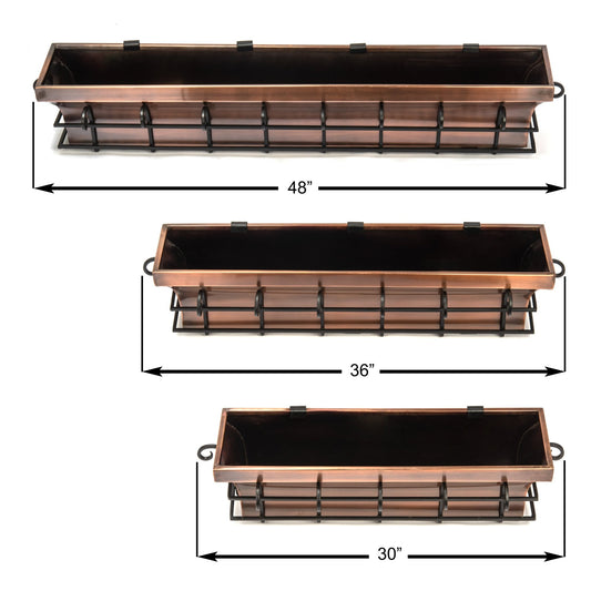 H Potter Flared Window Box 36 inch Outdoor Decor