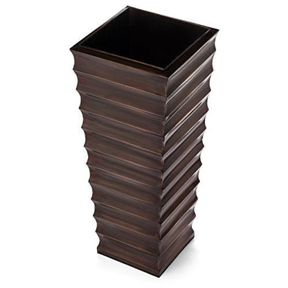 H Potter vertical planter great on Florida patio—use pot-in-pot to cool roots; stainless won’t fade or warp.