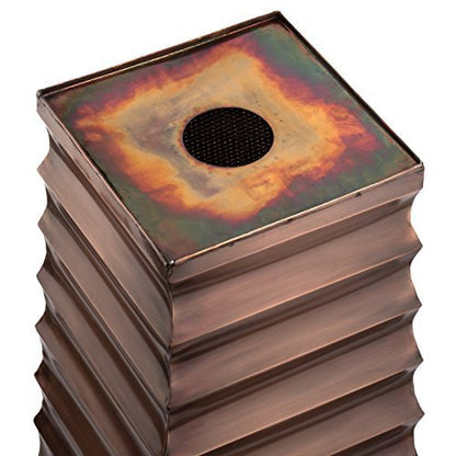 Seasonal porch look: tall stainless H Potter planter use with fall stems; swap plantings each season; front-door ready.