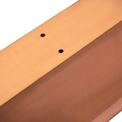 H Potter Copper Window Box with Metal Frame 48 inch