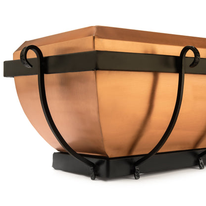H Potter Copper Window Box Hanging Planter 36" Model GAR134A
