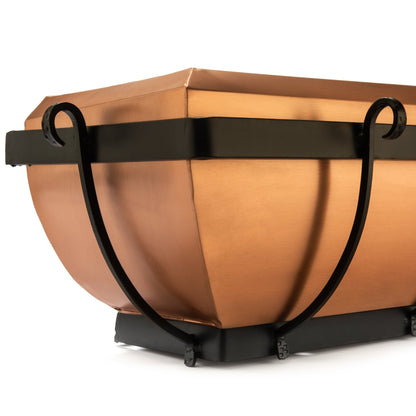 H Potter Copper Window Box Hanging Flower Deck Planter 48" Model GAR134B