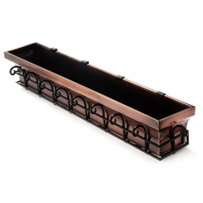 H Potter Flared Window Planter Box 48 Inch Length Outdoor Decor