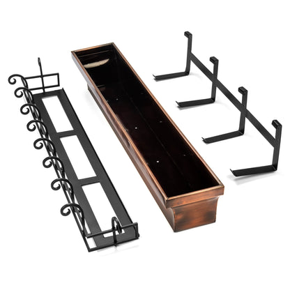 H Potter Flared Window Planter Box 48 Inch Length Outdoor Decor