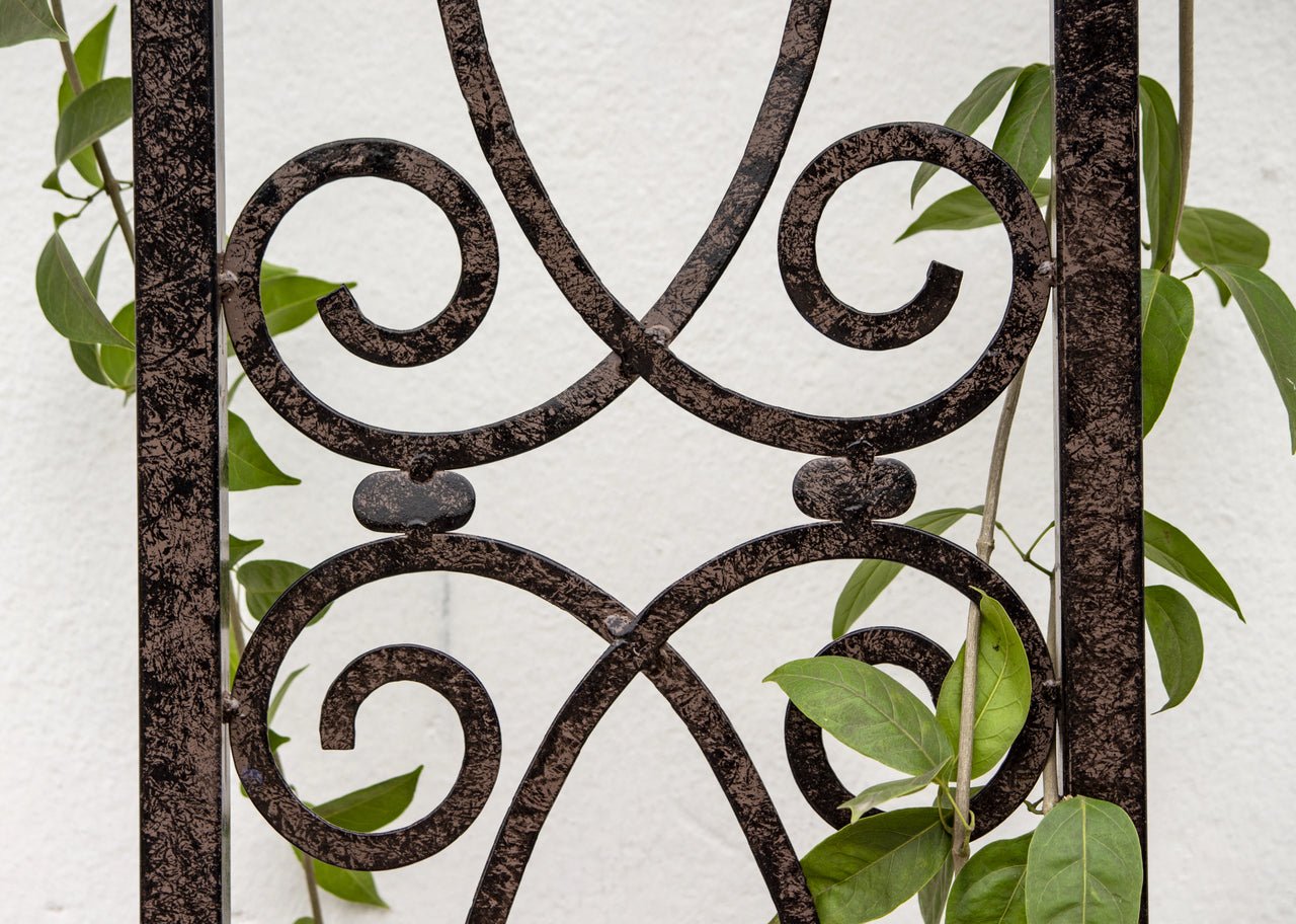 H Potter Metal Garden Trellis Wrought Iron with Wall Mounting Brackets