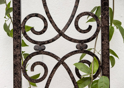 H Potter Metal Garden Trellis Wrought Iron with Wall Mounting Brackets GAR124W1