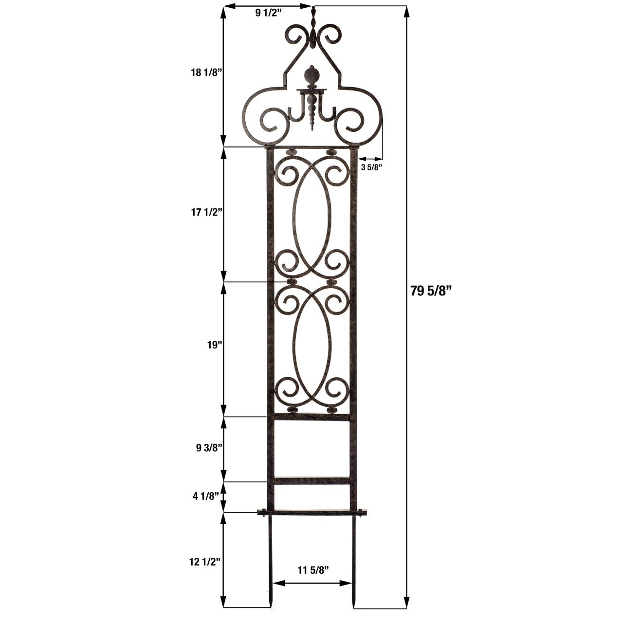 H Potter Metal Garden Trellis Wrought Iron