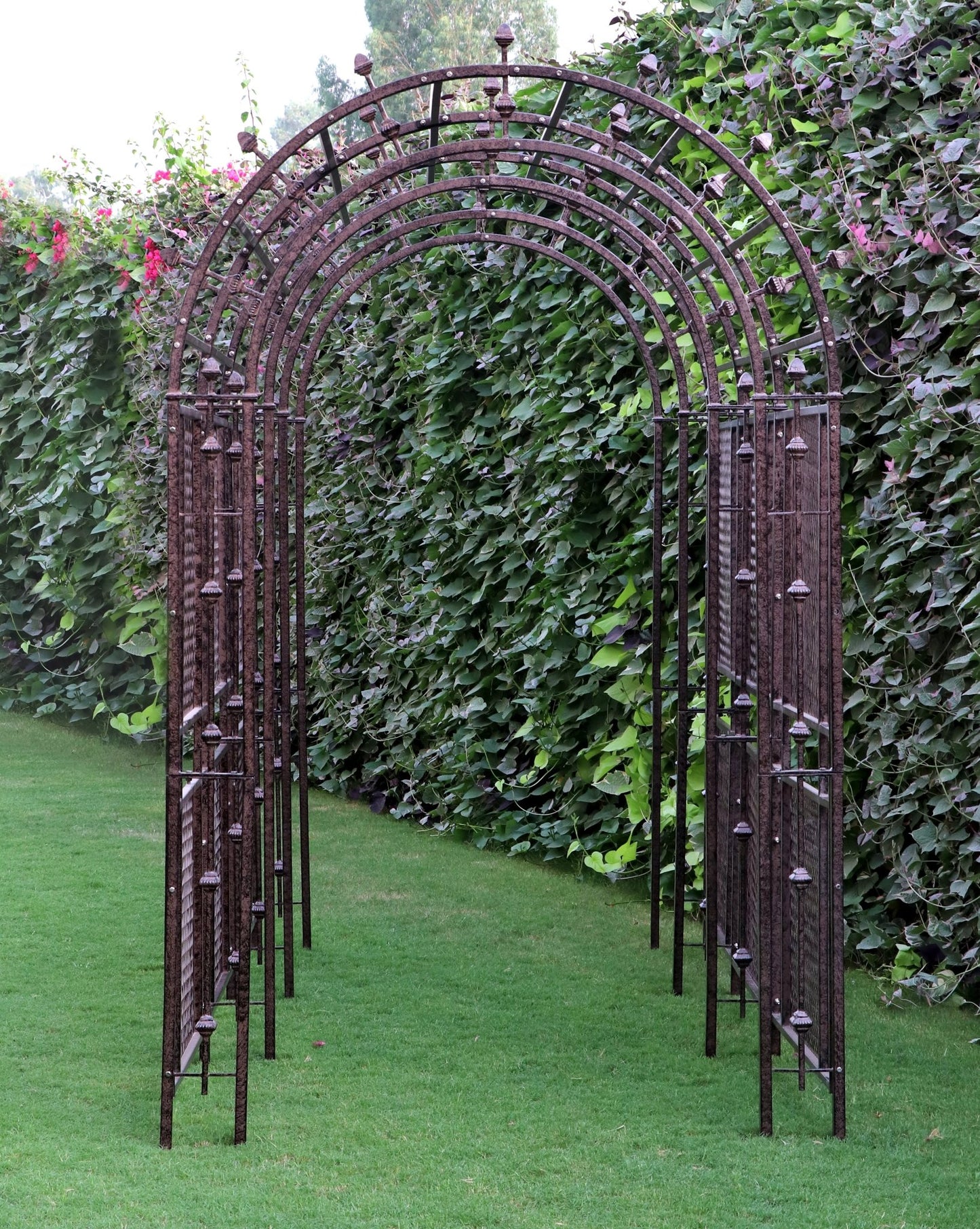 Garden Arbor Arch Trellis Heavy Duty Iron Metal Tunnel H Potter - H Potter