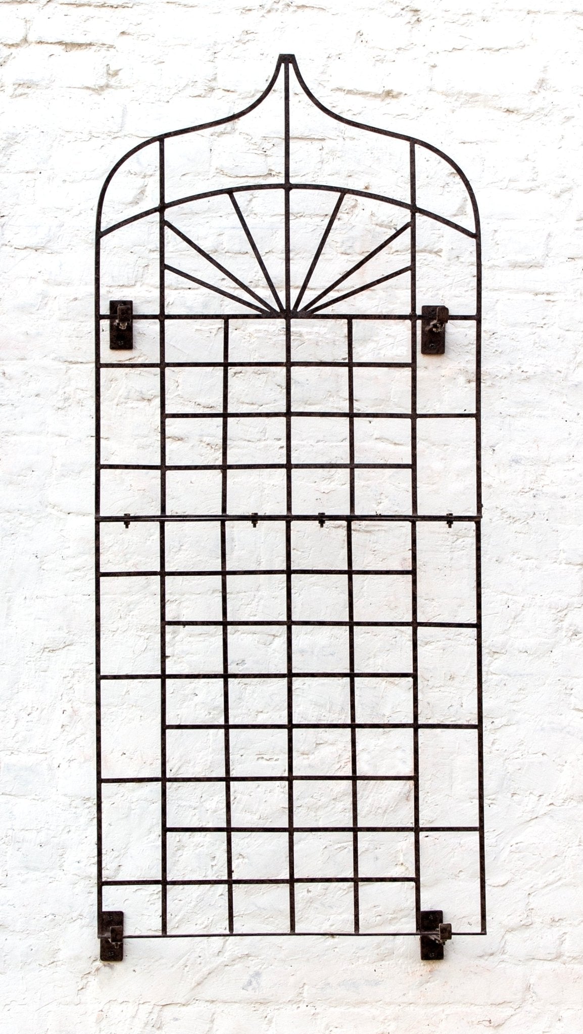 H Potter Set of 2 Ogee Trellis Garden Screens Large with Wall Brackets