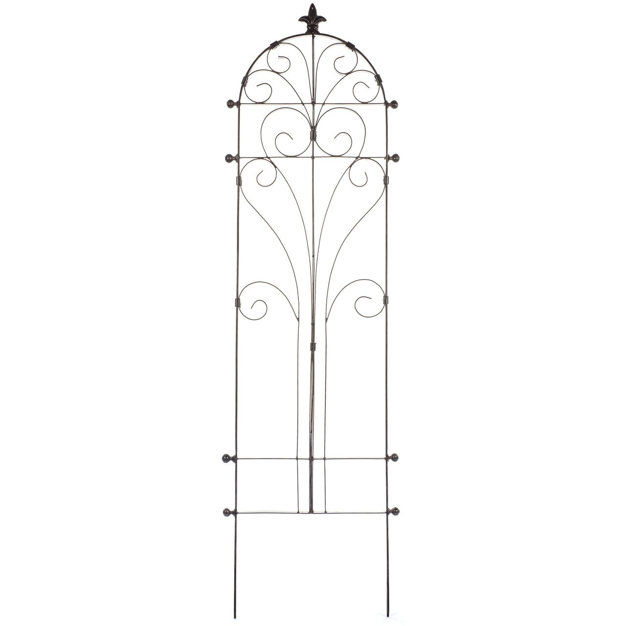 H Potter Wall Trellis trellises metal garden Outdoor Decor screen wrought iron vine ivy pot  rose patio wire tomato wedding planter decoration small vegetable lattice large privacy Moroccan scroll flower tall spiral