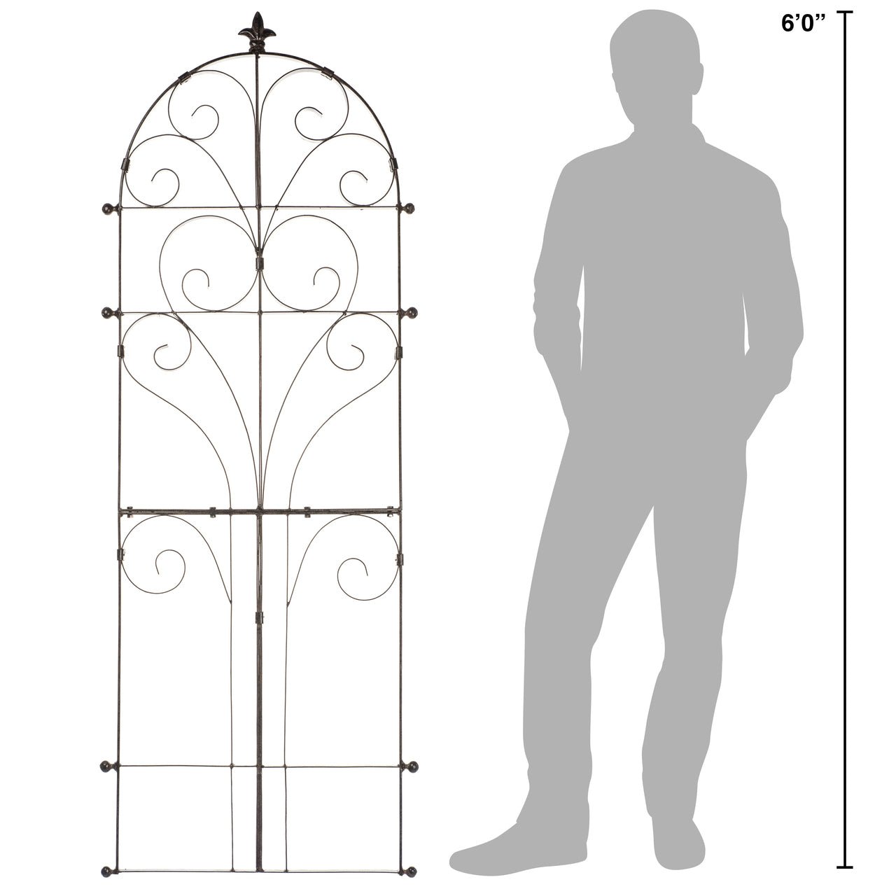 H Potter Wrought Iron Weather Resistant Trellis