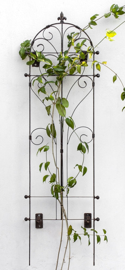 H Potter Italian Iron Trellis with Wall Art Mounting Brackets