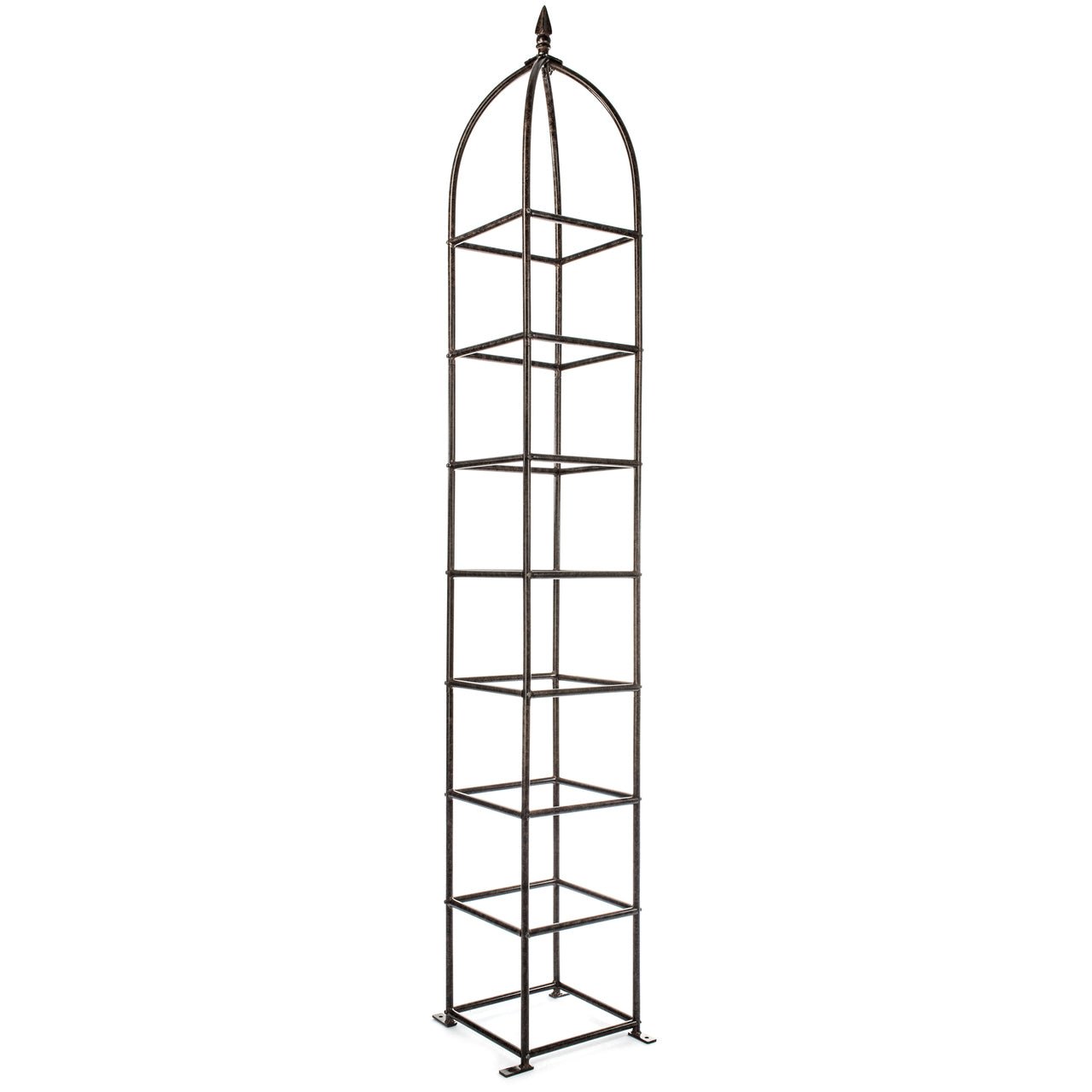 H Potter Chic Farming Tall Iron Trellis for Climbing Plants 12"Square