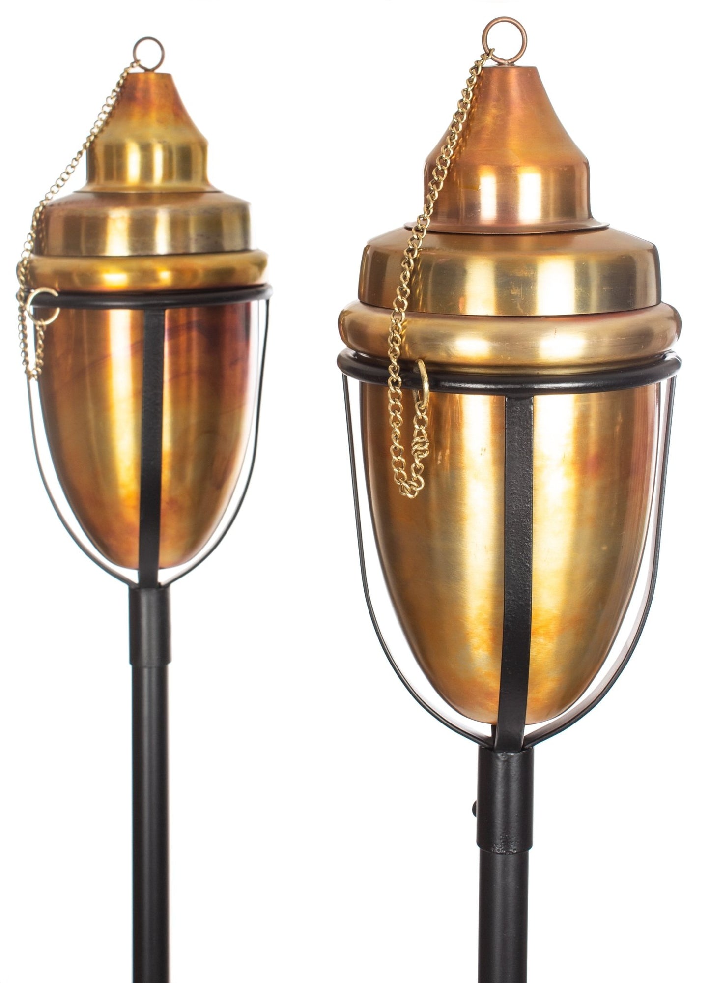 H Potter Copper Rustic Patio Garden Torch Set of Two
