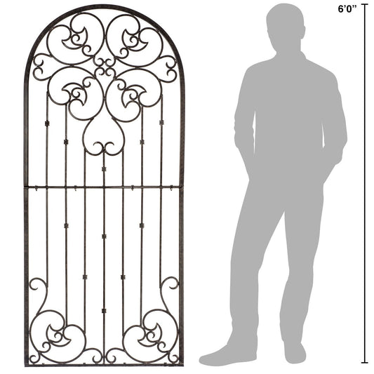 H Potter Garden Trellis Wrought Iron Heavy Scroll Metal Decoration