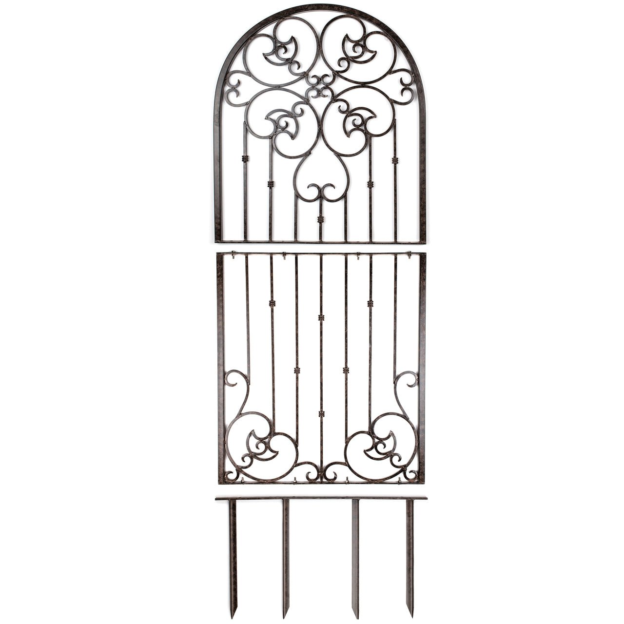 H Potter Garden Trellis Wrought Iron Heavy Scroll Metal Decoration