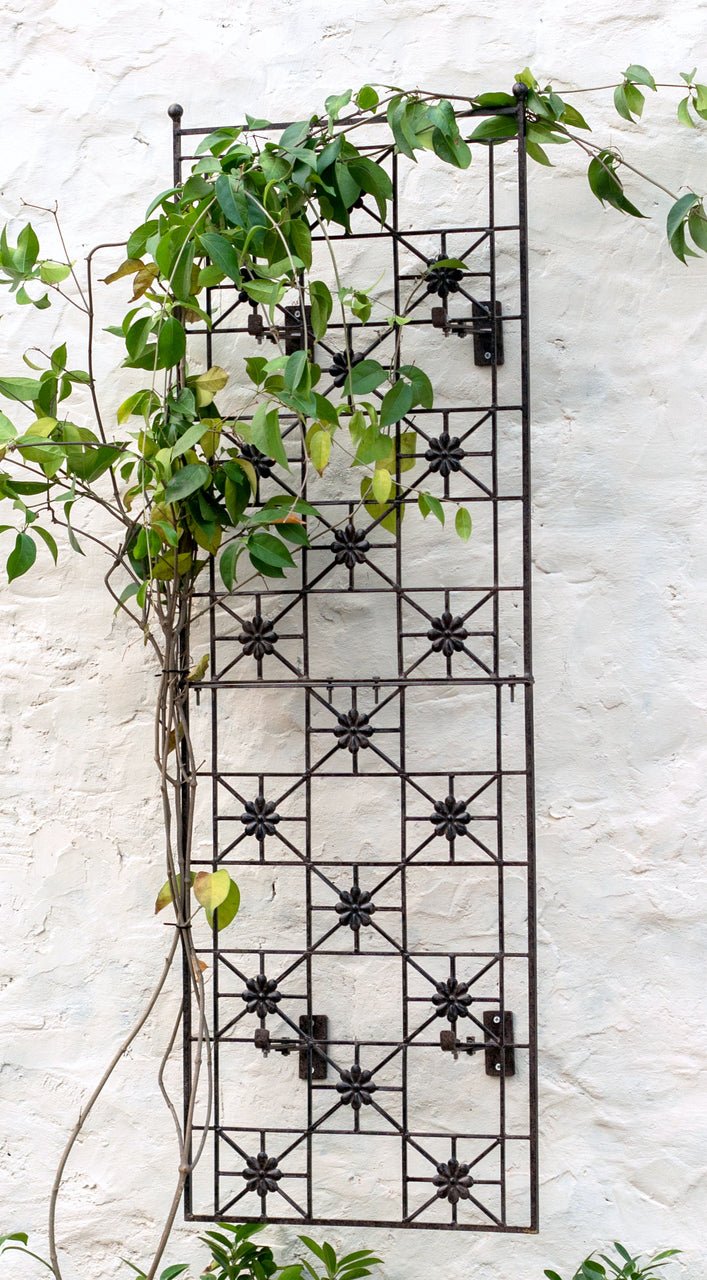 H Potter Metal Wall Decor Trellis Indoor Outdoor with Wall Mounting Brackets