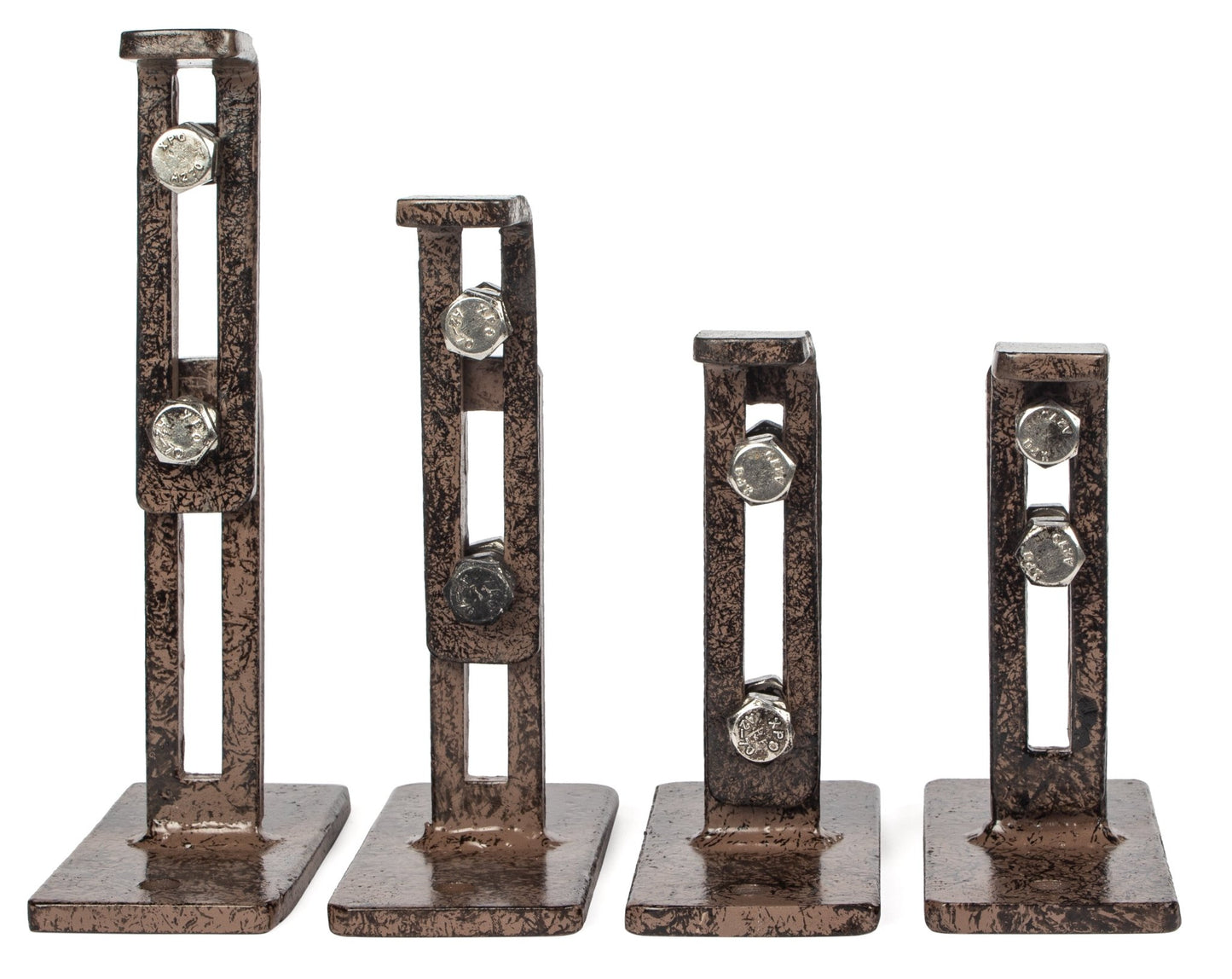 H Potter Set of 2 Iron Trellises with Black Powder-coated Finish and wall mounting brackets