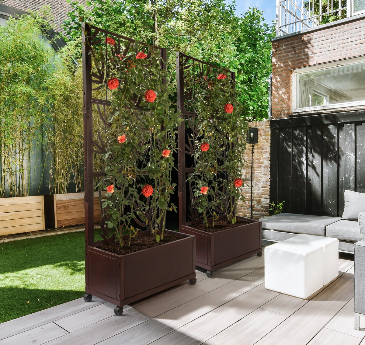 H Potter Trellis Planter | Bamboo Pattern | Privacy Screen