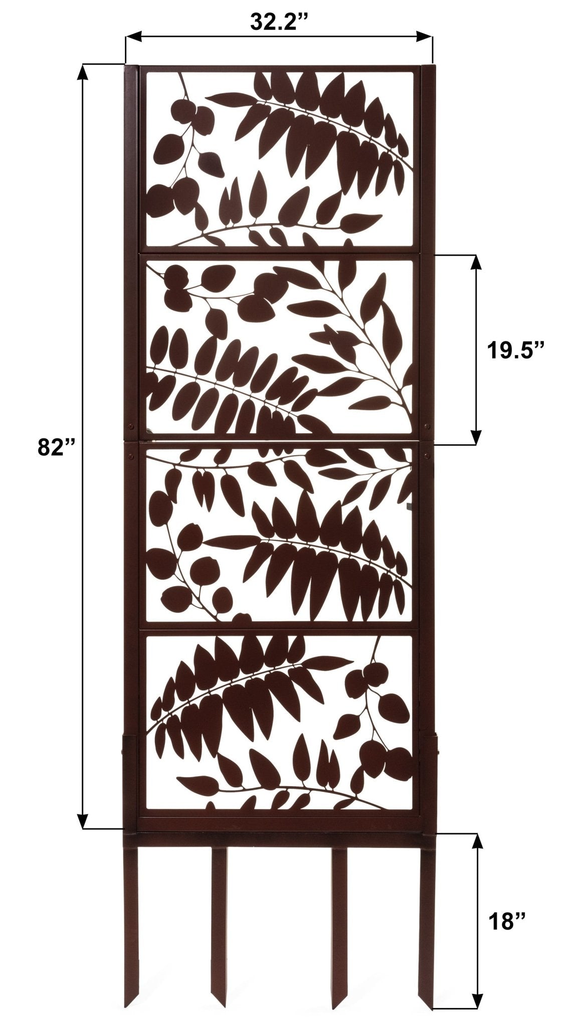 H Potter Garden Trellis Privacy Screen: Climbing Plants, Outdoor Patio, Decorative Metal Panel
