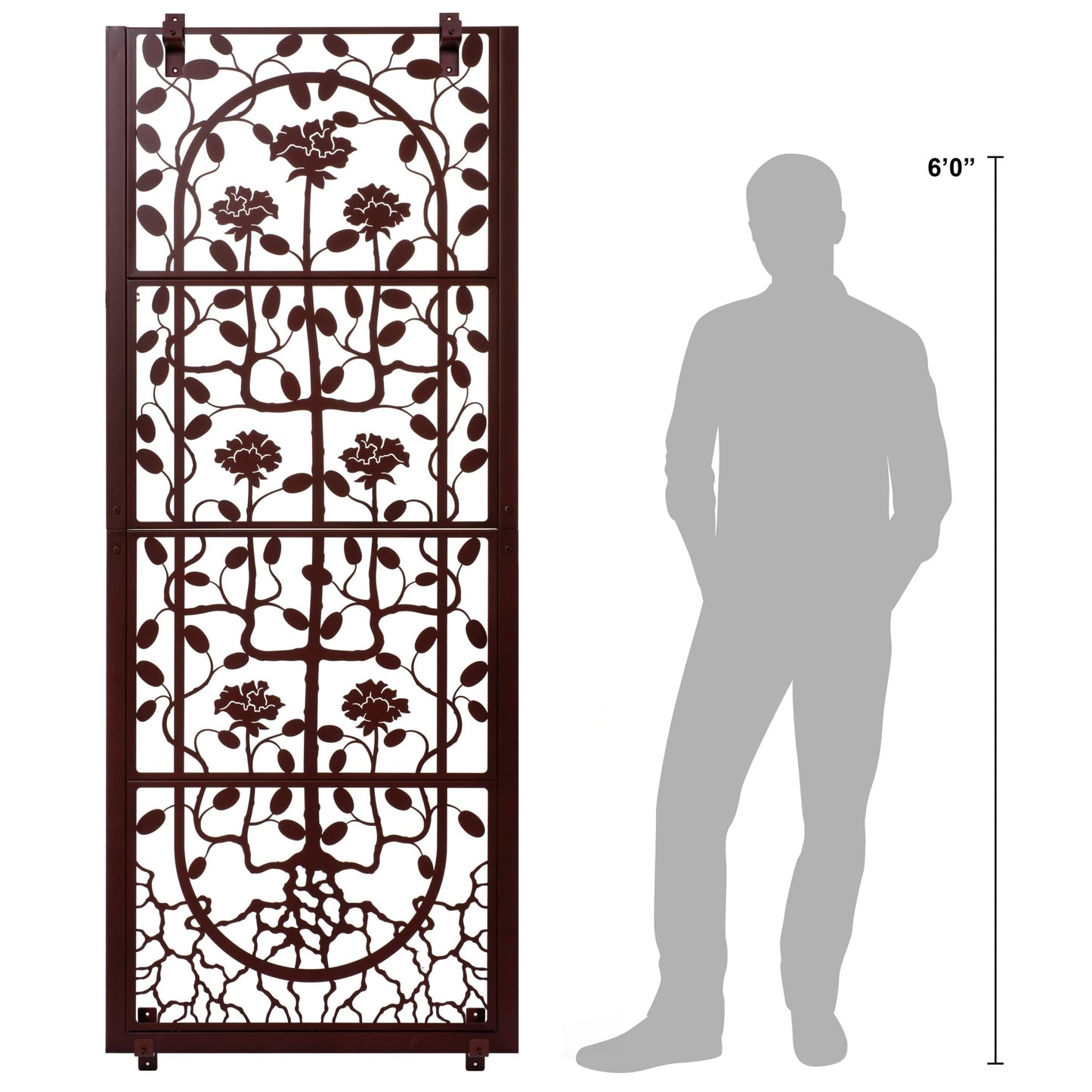 H Potter Wall Trellis Decorative Privacy Screen for Climbing Plants â Outdoor/Indoor Metal Art Pane