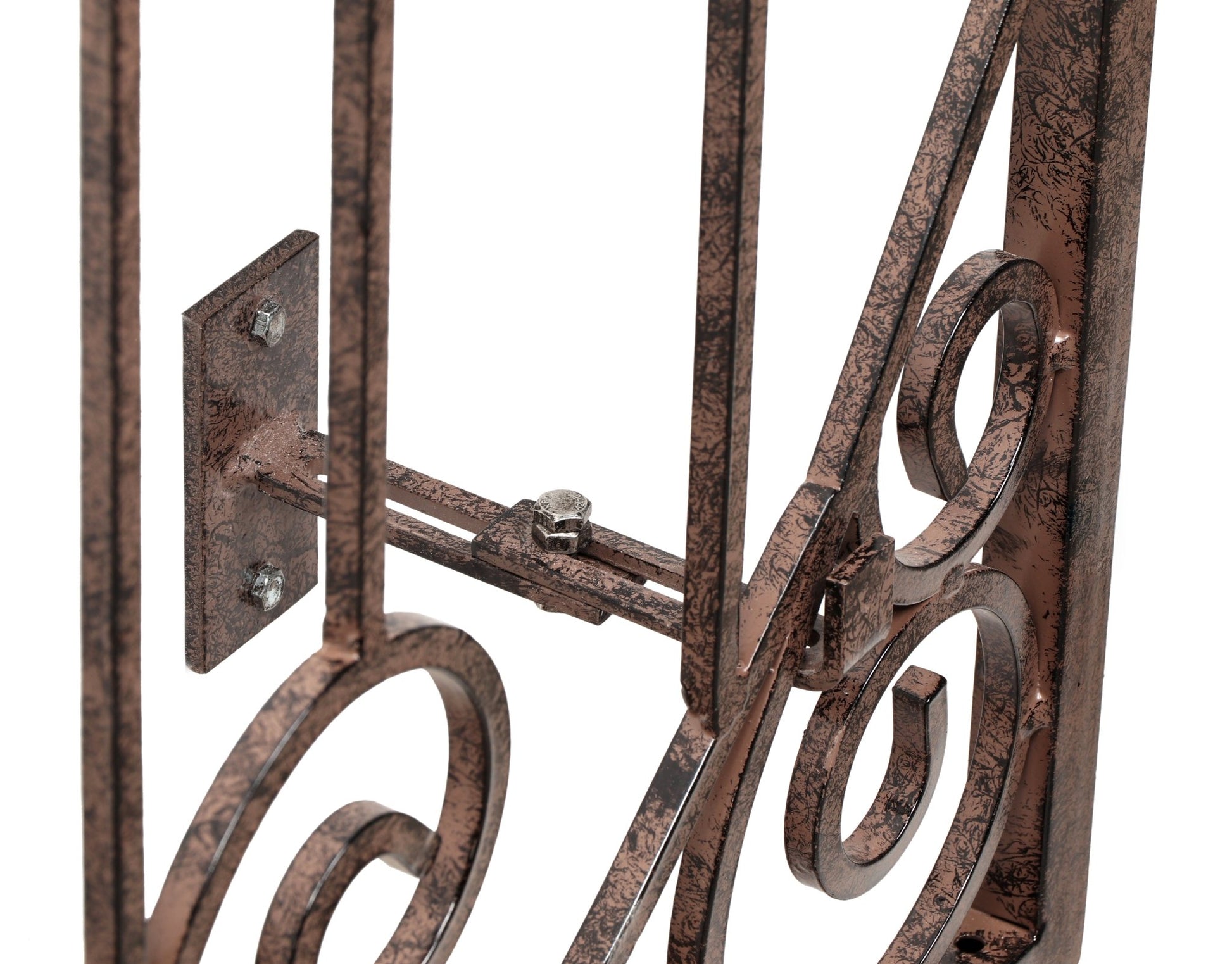 H Potter - 8 Foot Wrought Iron Garden Trellis Metal Wall Screen with Wall Mounting Brackets - H Potter