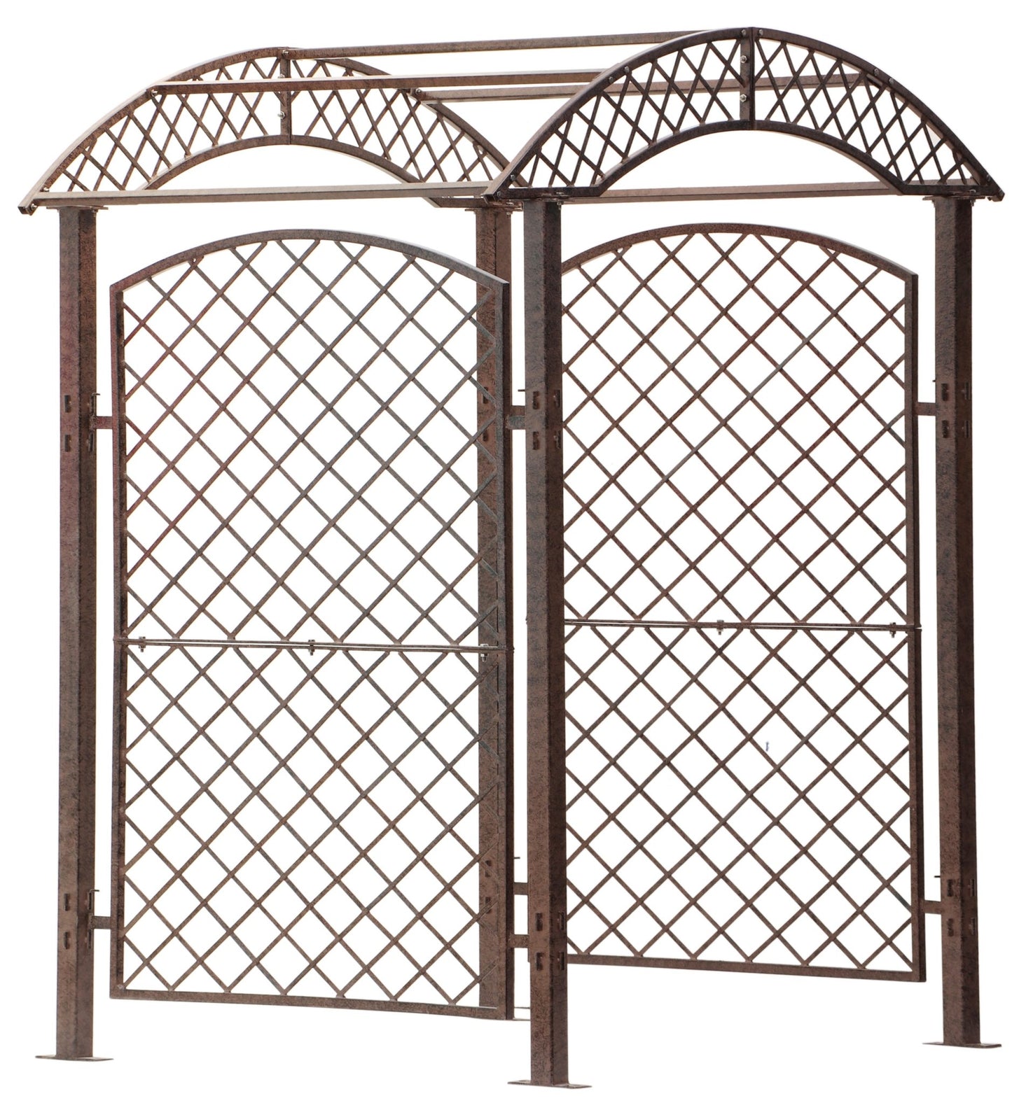 garden arbor trellis screen metal iron art yard backyard patio wedding event roses