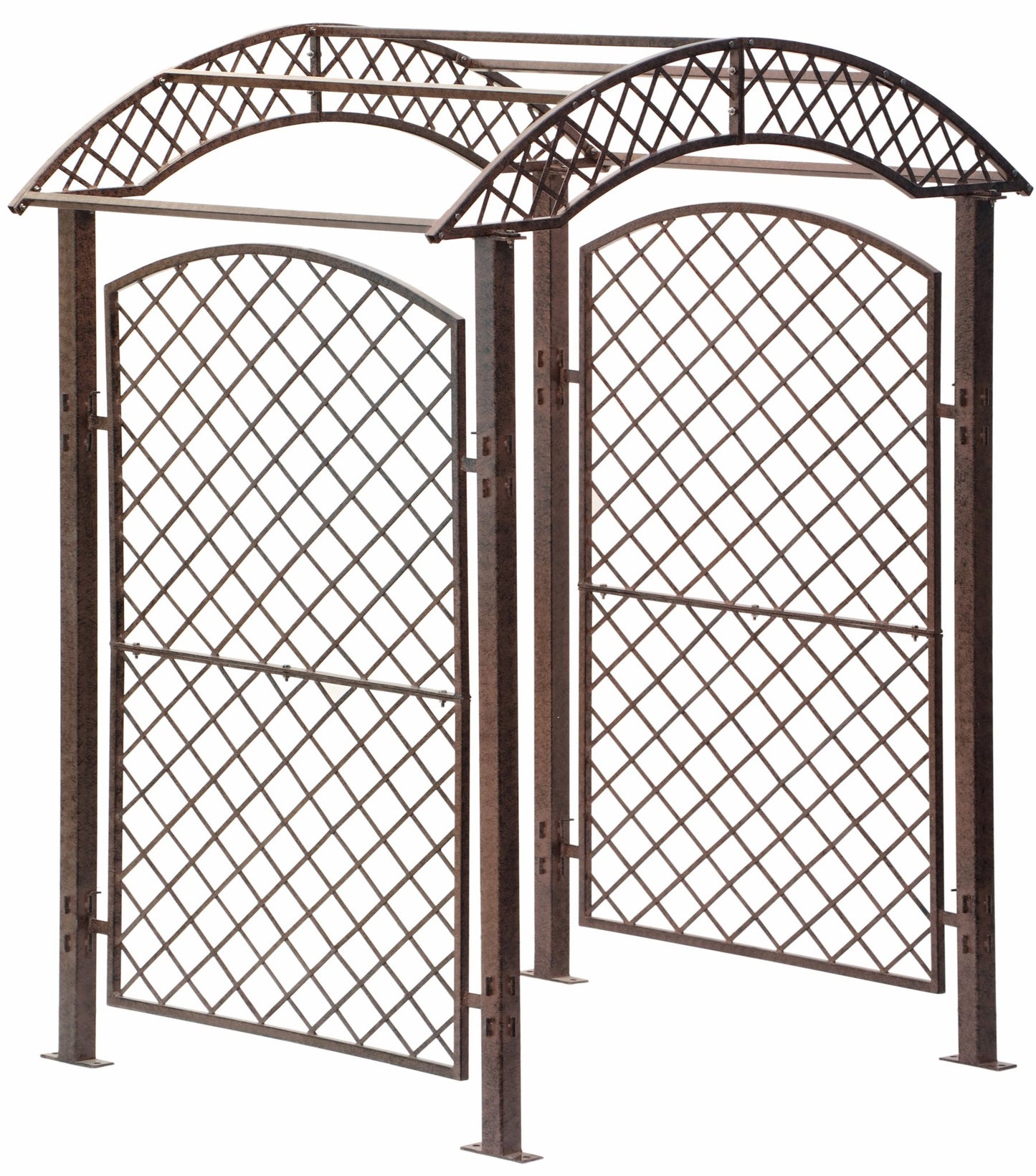 garden arbor trellis screen metal iron art yard backyard patio wedding event rosesnt grid