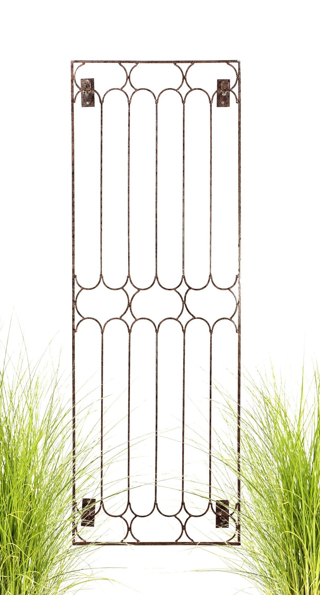 H Potter Garden Trellis For Climbing Plants Large Wrought Iron Panels with Wall Brackets