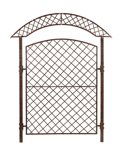 Front view of H Potter metal garden trellis, large heavy-duty screen for backyard landscaping