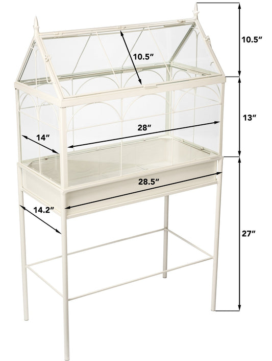 H Potter Large Freestanding Wardian Case Terrarium