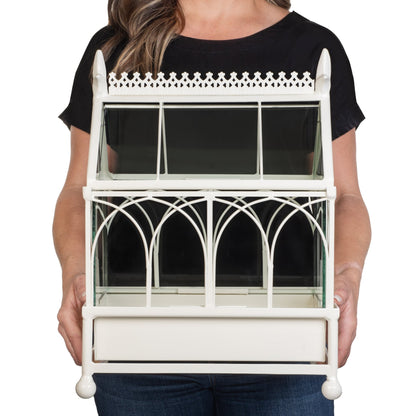 H Potter Terrarium Wardian Case Metal Tabletop orchid case gift for mom mothers day valentine christmas metal and glass