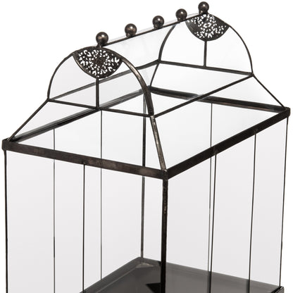 H Potter Wardian Case Terrarium For Sale with Curved Glass Roof Plant Planter Container Indoor Garden Mothers Day Gift
