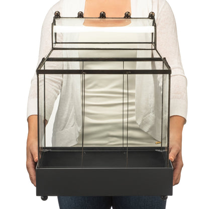 H Potter Wardian Case Terrarium For Sale with Curved Glass Roof Plant Planter Container Indoor Garden Mothers Day Gift