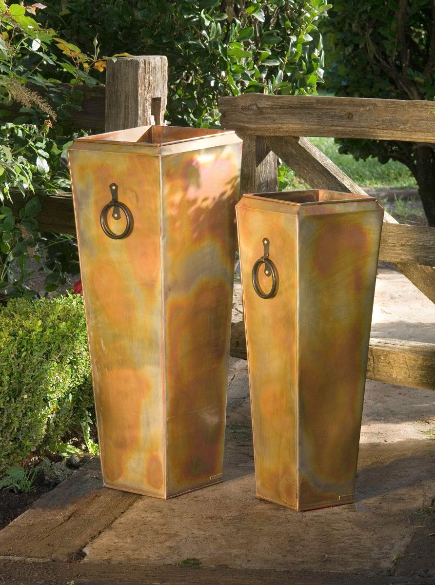 The H Potter vertical planter set stands tall and makes a statement indoor or outdoor