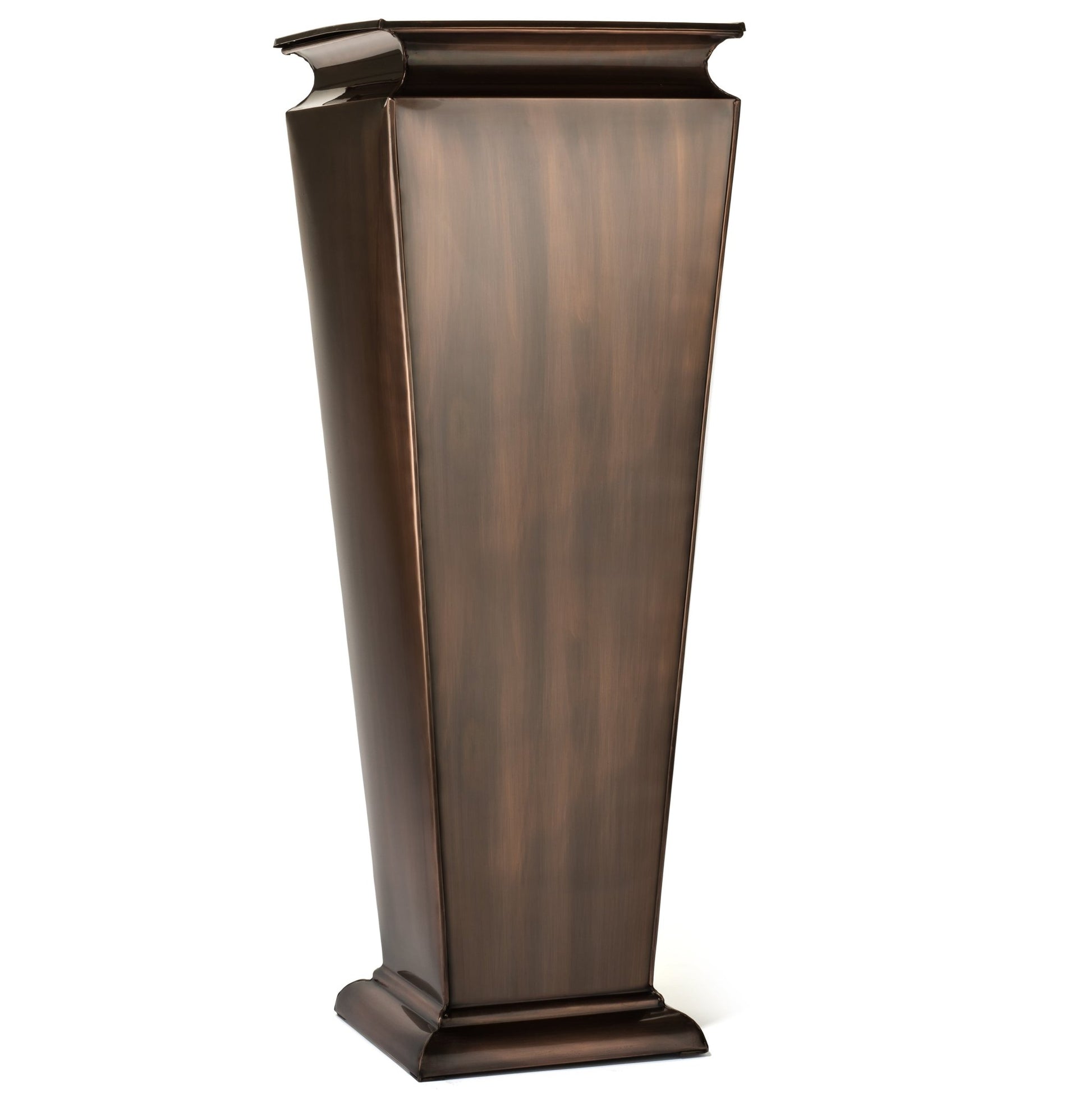 H Potter 36" Tall Tapered Copper Entryway Planter hero image
