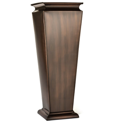 H Potter 36" Tall Tapered Copper Entryway Planter hero image