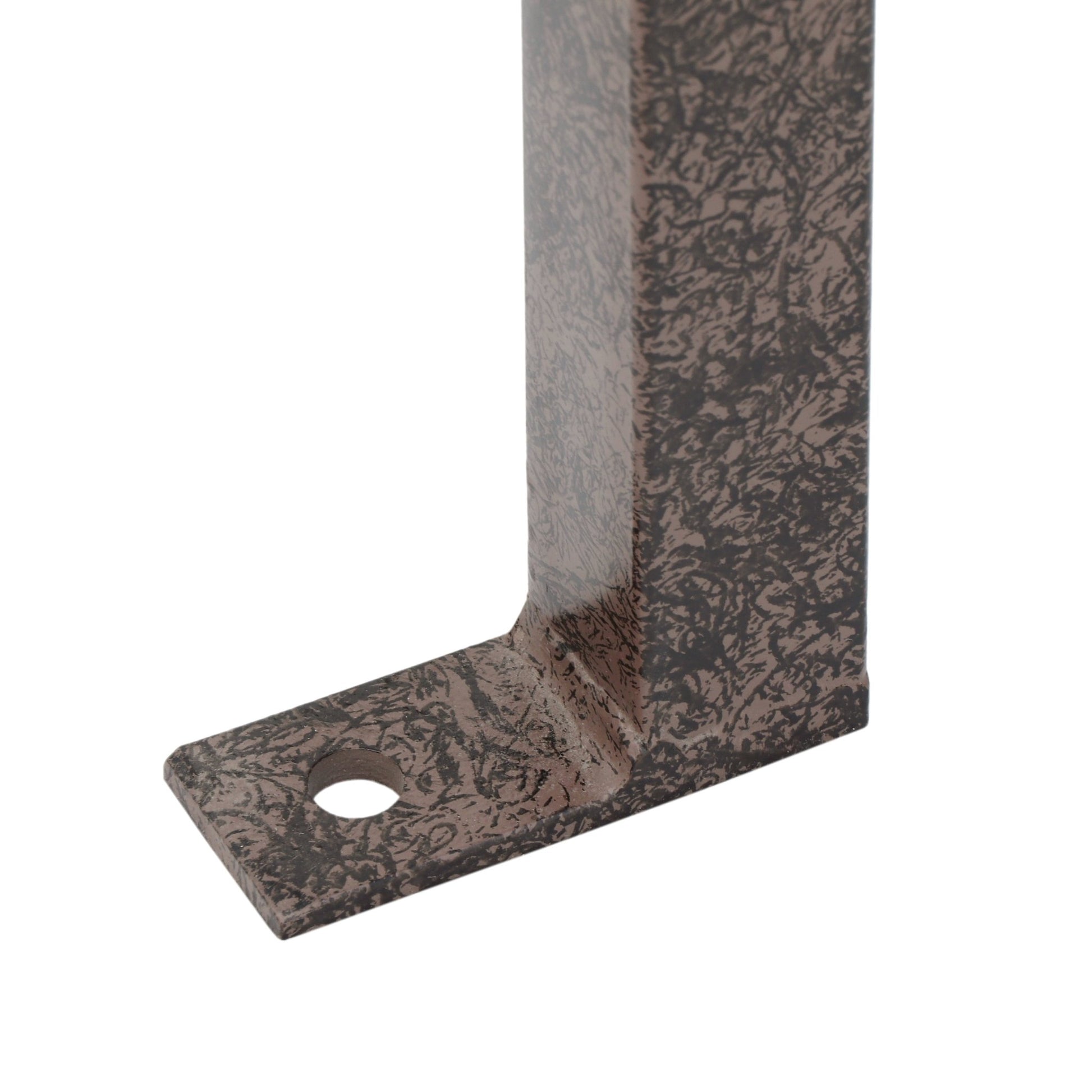 H Potter metal base plate detail on flowering vine obelisk trellis